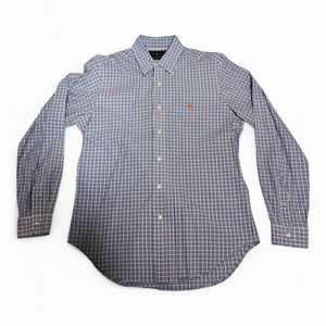 Ralph Lauren Blue Plaid Button-Down Shirt - Men's M